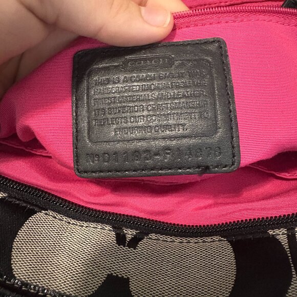 Coach Signature Jacquard Canvas Tote – Style F14878 - Picture 7 of 10